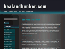 Tablet Screenshot of bealandbunker.com